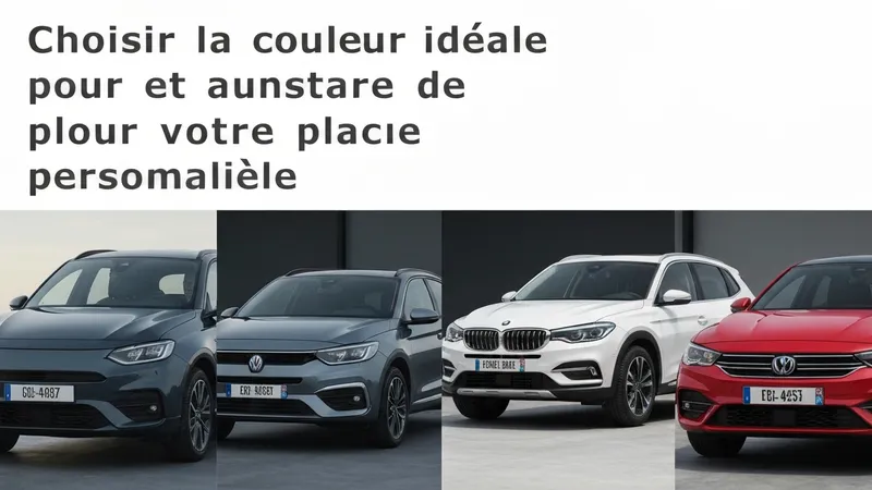 Choisir La Couleur Ideale Pour Votre Plaque