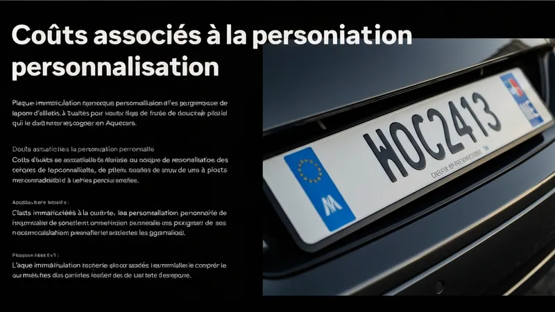 Couts Associes A La Personnalisation